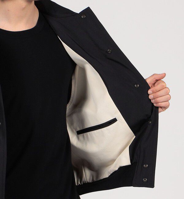 TOMORROWLAND MENS「ポリエステルナイロンギャバジン ショートブルゾン」|ブルゾン・スタジャン|