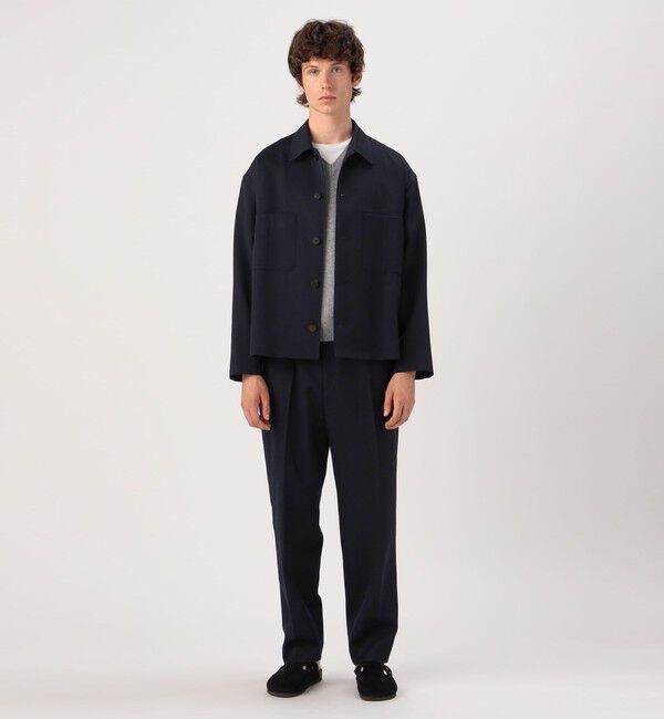 GALERIE VIE「ウールライトギャバジン シャツジャケット」|テーラードジャケット|