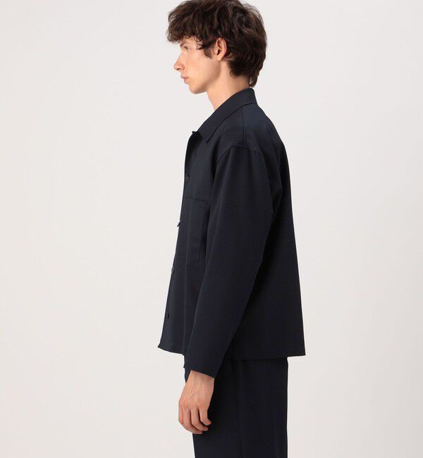 GALERIE VIE「ウールライトギャバジン シャツジャケット」|テーラードジャケット|