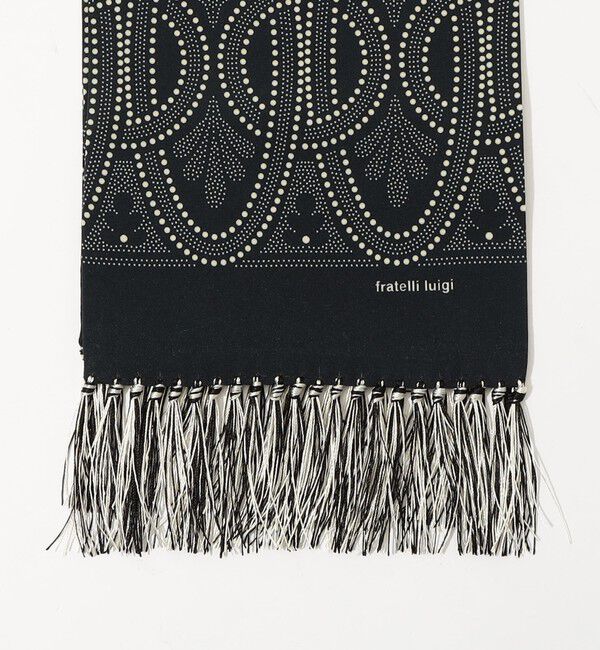 TOMORROWLAND GOODS「Fratelli Luigi レーヨン フリンジスカーフ」|バンダナ・スカーフ|