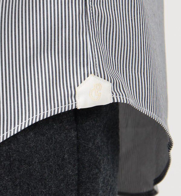 TOMORROWLAND MENS「140/2ストレッチブロード ループボタンダウンドレスシャツ」|シャツ・ブラウス|