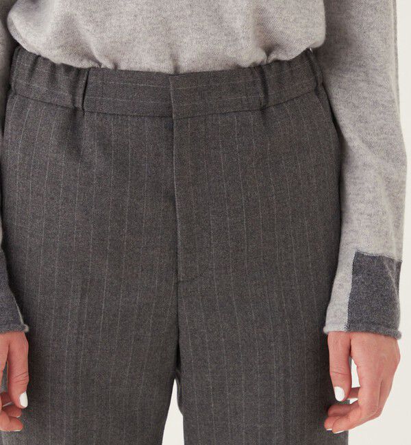 GALERIE VIE「ライトフラノストレッチ シガレットパンツ」|スラックス|