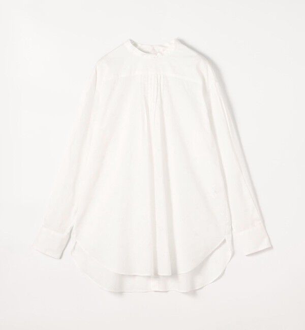 Ballsey「Bモチーフエンブロイダリー スタンドカラーブラウス」|シャツ・ブラウス|