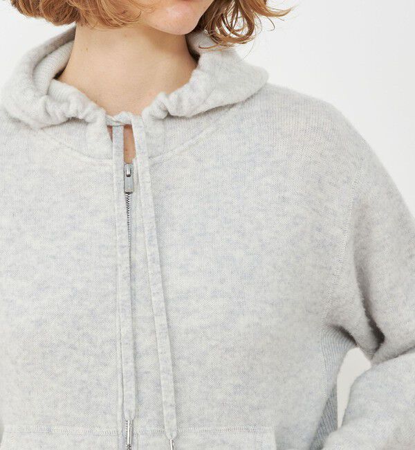GALERIE VIE「ウールブラッシュ ジップアップパーカ」|パーカー|