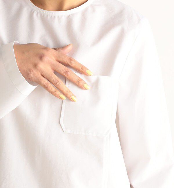 Edition「コットンブロード ノーカラーシャツ」|シャツ・ブラウス|