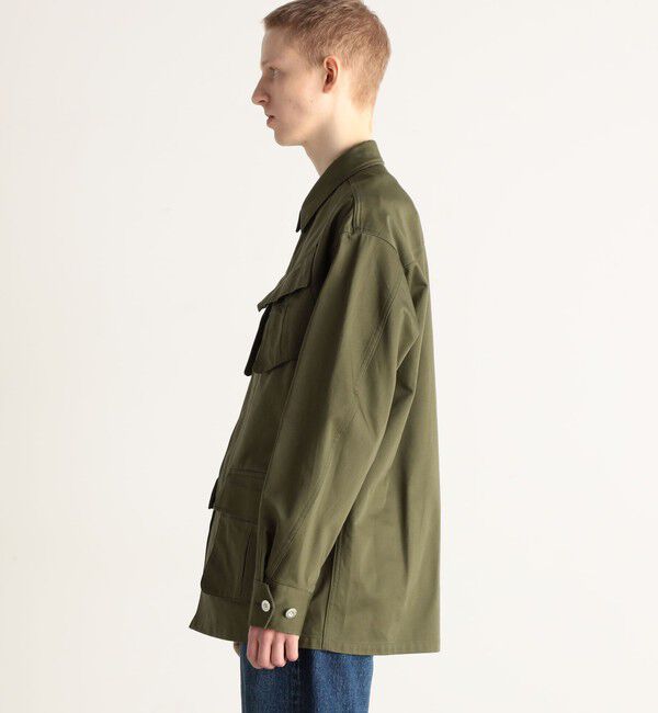 Edition「ヴィンテージバックサテン サファリジャケット」|ブルゾン・スタジャン|