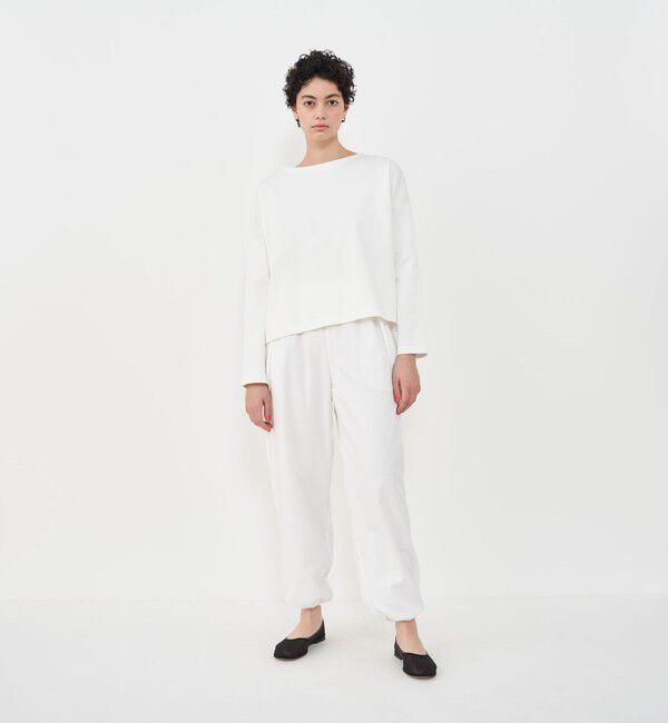 GALERIE VIE「クリアヤーンリブ ワイドボートネックプルオーバー」|Tシャツ・カットソー|