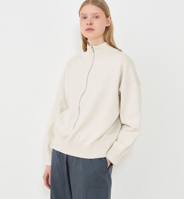 GALERIE VIE「フリゼコットン ハーフジッププルオーバー」|ニット・セーター|