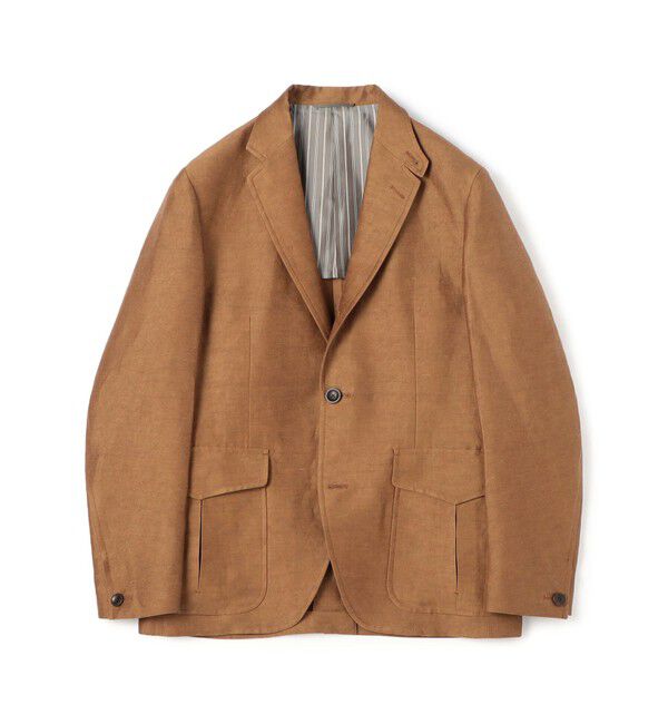 TOMORROWLAND MENS「リネンキュプラ シューティングジャケット」|テーラードジャケット|45 キャメル