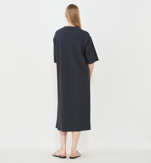 GALERIE VIE「コットンシルクカノコ クルーネックワンピース」|ワンピース|