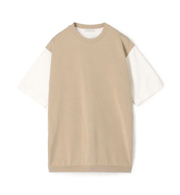 TOMORROWLAND MENS「コットン ニットコンビTシャツ」|Tシャツ・カットソー|11 ホワイト