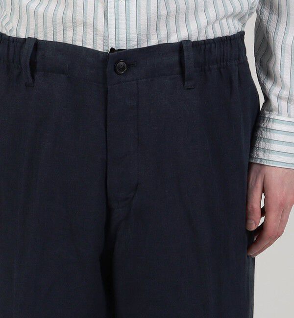 TOMORROWLAND MENS「ベルジャンリネン ワイドテーパードイージーパンツ」|その他|