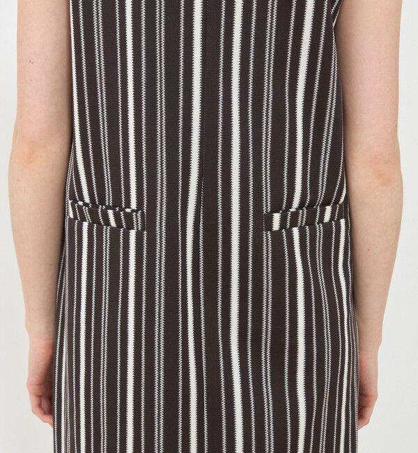 GALERIE VIE「ランダムストライプ Vネックワンピース」|ワンピース|