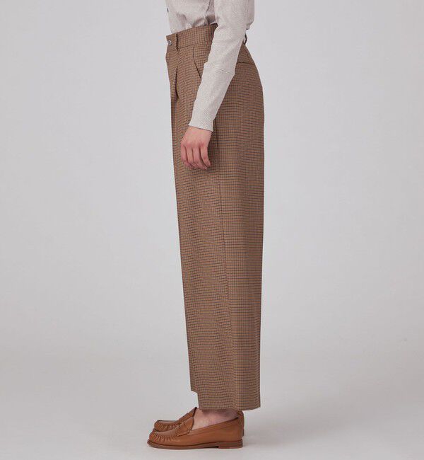 MACPHEE「ウールナチュラルストレッチ タックワイドパンツ」|その他|