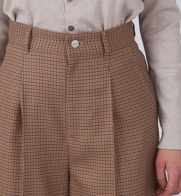 MACPHEE「ウールナチュラルストレッチ タックワイドパンツ」|その他|