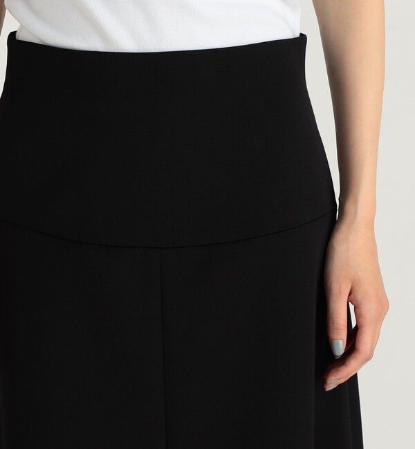 Edition「ウールサテン ハイウエストフレアスカート」|フレア|