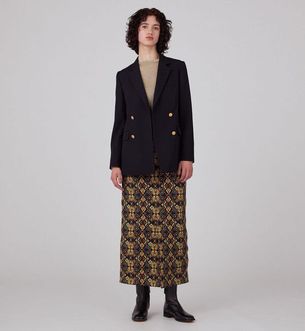 MACPHEE「アーガイルジャカード Iラインマキシスカート」|スカート|