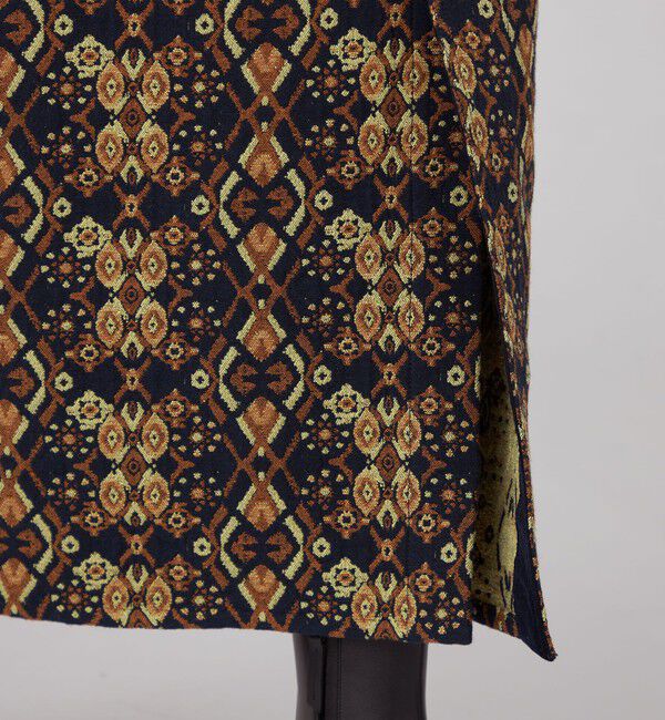 MACPHEE「アーガイルジャカード Iラインマキシスカート」|スカート|