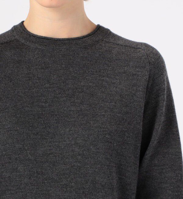 BACCA「ウールムリネ クルーネックニットプルオーバー」|ニット・セーター|