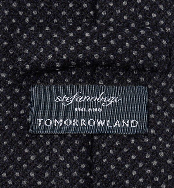 TOMORROWLAND GOODS「STEFANO BIGI ウール ドットネクタイ」|ネクタイ・蝶ネクタイ|