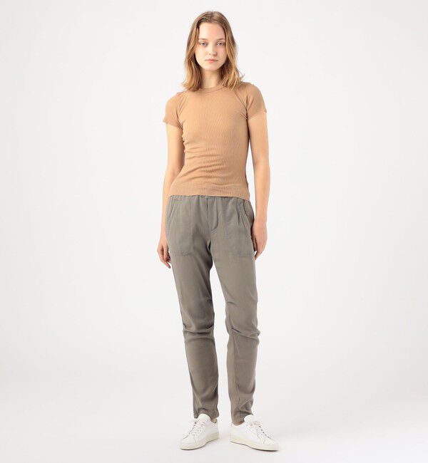 JAMES PERSE「コットンカシミヤブレンドリブ クルーネックTシャツ WVA3978」|Tシャツ・カットソー|