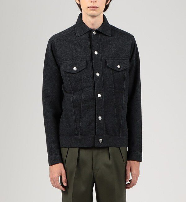 TOMORROWLAND MENS「TOMORROWLAND tricot ウールカシミヤ ミラノリブ ニットGジャン」|ニット・セーター|