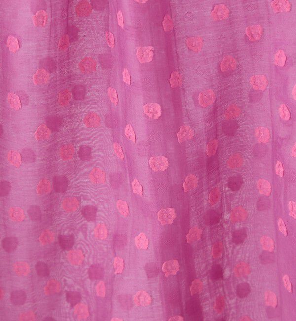 Ballsey「フラワーカットジャカード パフスリーブブラウス」|シャツ・ブラウス|