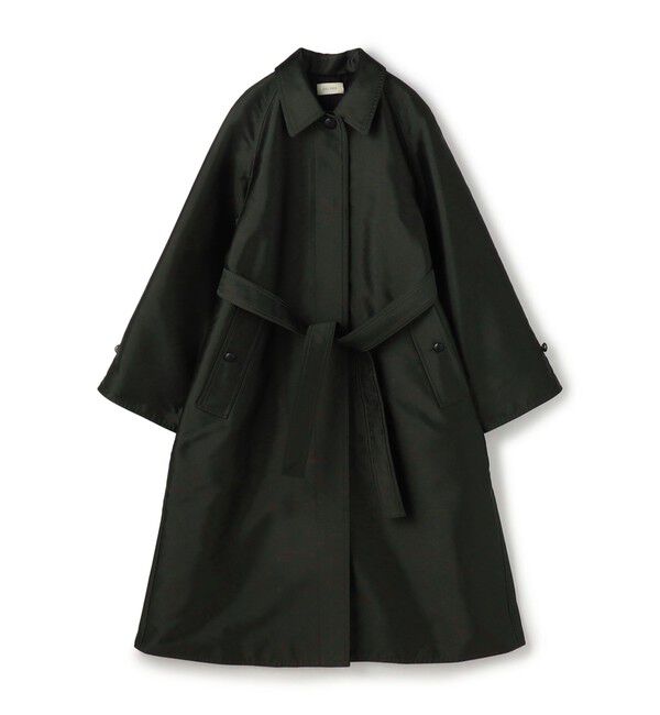 DES PRES「シルクポリエステルツイル ステンカラーコート」|ステンカラーコート|57 カーキ