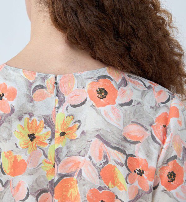 Ballsey「スプリングフラワープリント ドロストギャザーワンピース」|ワンピース|