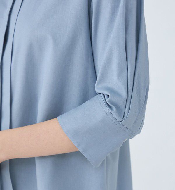 Ballsey「クリスタルコットン ハーフスリーブブラウス」|シャツ・ブラウス|