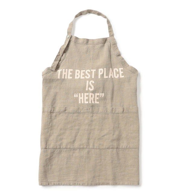 TOMORROWLAND HOME「DRESSSEN&times;TOMORROWLAND HOME リネンエプロン」|食器・キッチングッズ|43 ベージュ