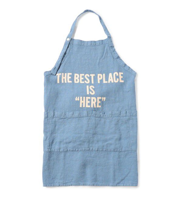 TOMORROWLAND HOME「DRESSSEN&times;TOMORROWLAND HOME リネンエプロン」|食器・キッチングッズ|65 ブルー