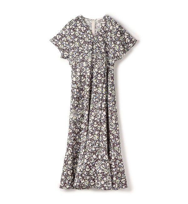 Ballsey「フィールドフラワープリント カシュクールワンピース」|ワンピース|14 グレー系