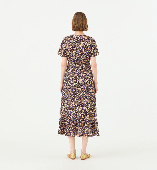 Ballsey「フィールドフラワープリント カシュクールワンピース」|ワンピース|