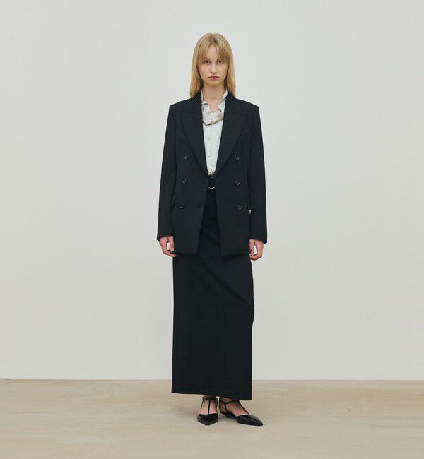 DES PRES「ウールドスキン ベルデッドストレートスカート」|スカート|