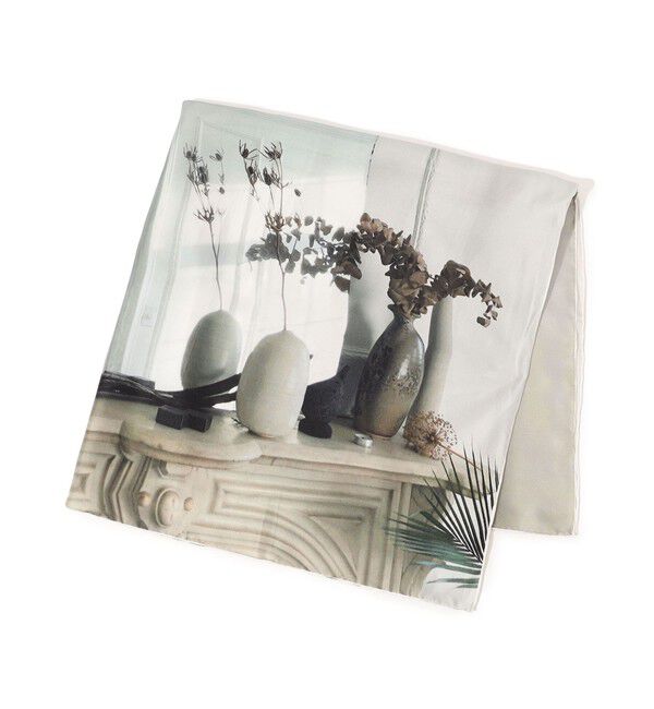 TOMORROWLAND GOODS「MESKO STUDIO プリントスカーフ」|バンダナ・スカーフ|14 グレー系