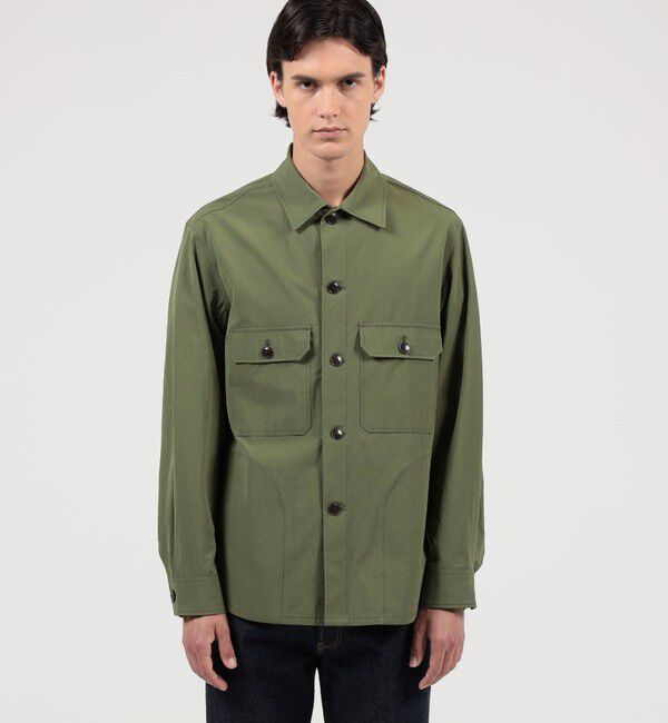 TOMORROWLAND MENS「80/2スーピマコットン ダブルポケットシャツブルゾン BORGHI」|ブルゾン・スタジャン|