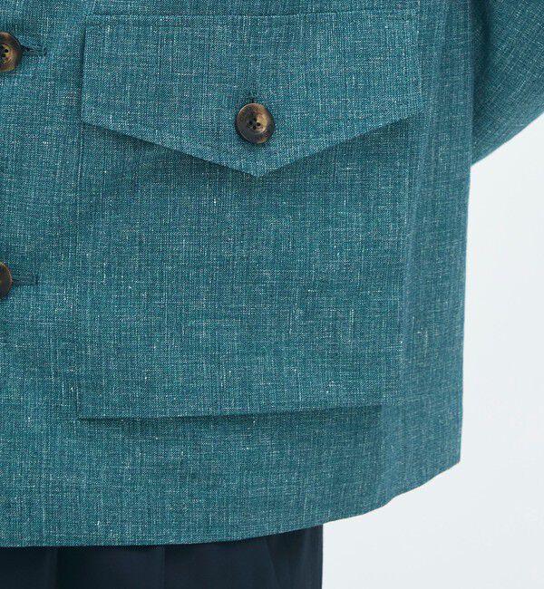 CABaN「コットンリネンスラブ 4ポケットカバーオールジャケット」|テーラードジャケット|