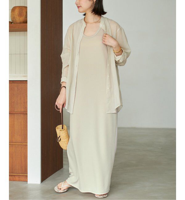 Plage「《一部カラーWEB限定追加》リブタンクワンピース 4」|ワンピース|