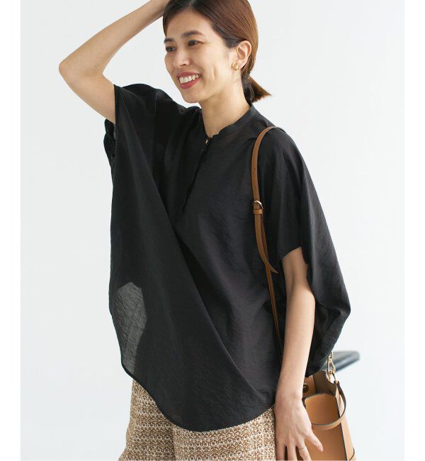 IENA「《追加4》ニュアンスドルマンブラウス」|シャツ・ブラウス|ブラック