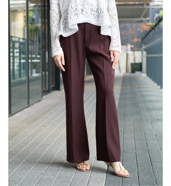 IENA LA BOUCLE「IENA LA BOUCLE デイリースラックス」|スラックス|ブラウン