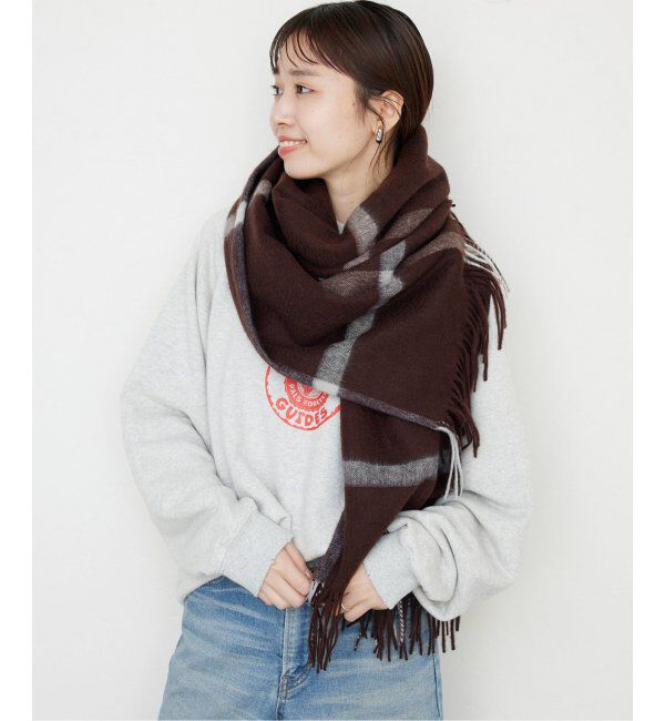 SLOBE IENA「《追加》TWEEDMILL/ツイードミル ストール 70-190-WP」|ストール|