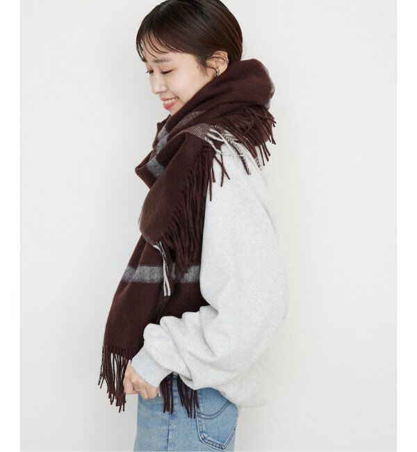 SLOBE IENA「《追加》TWEEDMILL/ツイードミル ストール 70-190-WP」|ストール|