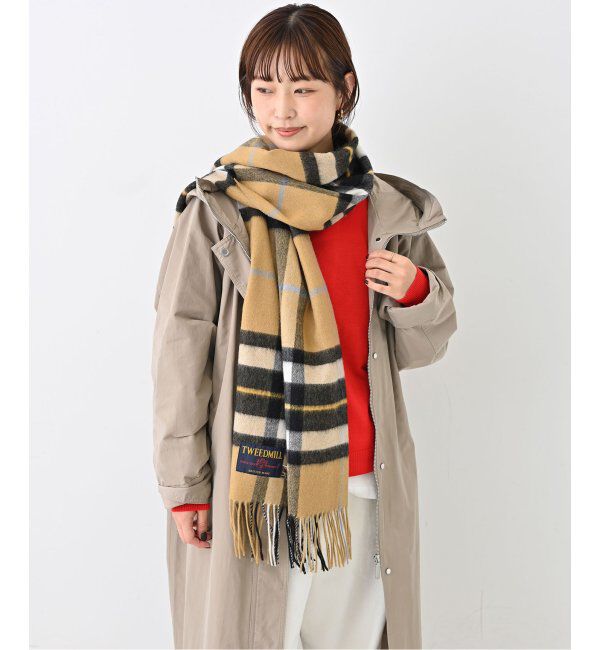 SLOBE IENA「《追加》TWEEDMILL/ツイードミル ストール 70-190-WP」|ストール|