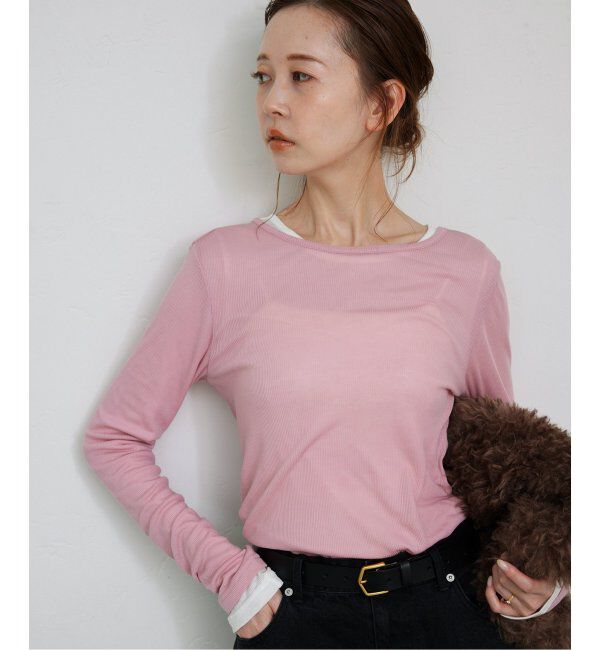 SLOBE IENA「ソフトコットンクルーネック」|Tシャツ・カットソー|