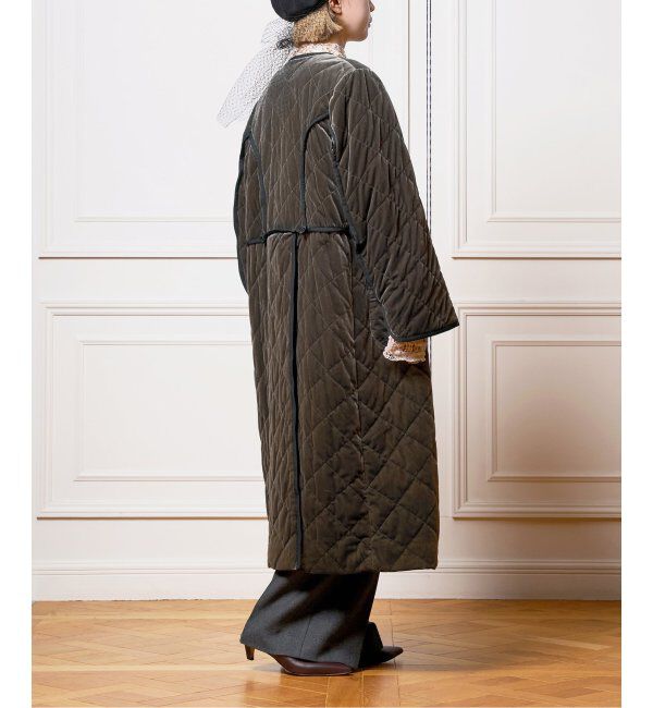 IENA LA BOUCLE「IENA LA BOUCLE ベロアキルティングコート」|その他|