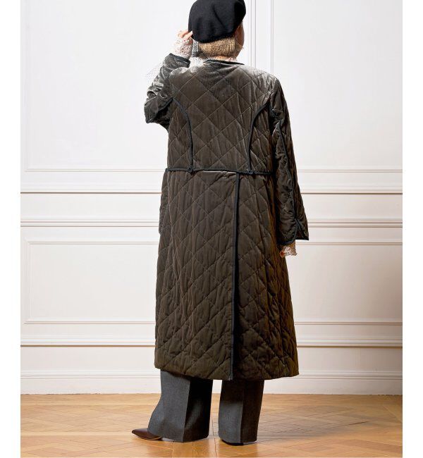 IENA LA BOUCLE「IENA LA BOUCLE ベロアキルティングコート」|その他|