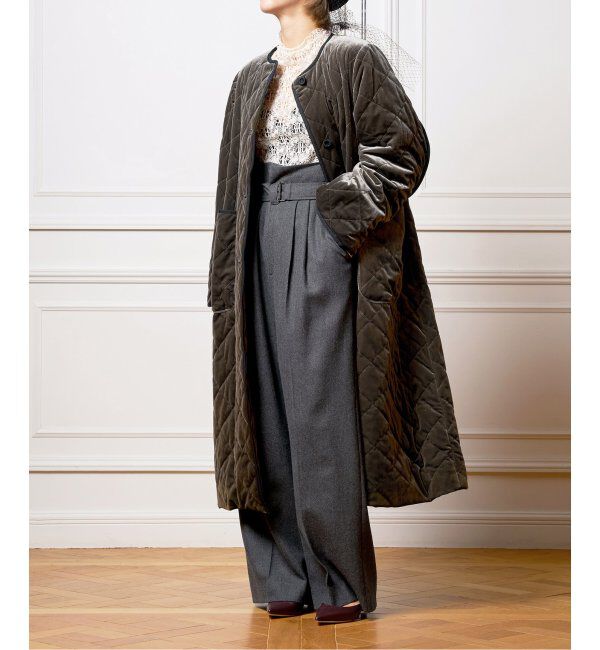 IENA LA BOUCLE「IENA LA BOUCLE ベロアキルティングコート」|その他|