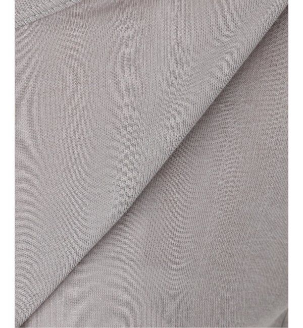 SLOBE IENA「《追加2》miller/ミラー SLOBE別注 SHEER RIB クルーネック」|Tシャツ・カットソー|