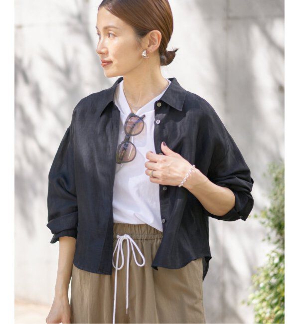 IENA「ラミーリヨセルショートシャツ」|シャツ・ブラウス|